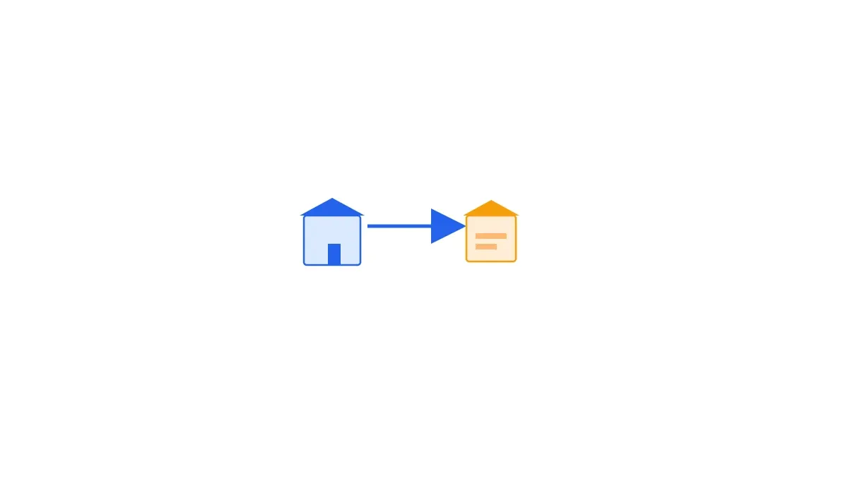 نماد ساده ارسال خودکار کالا از تأمین‌کننده به انبار مشتری در مدل VMI